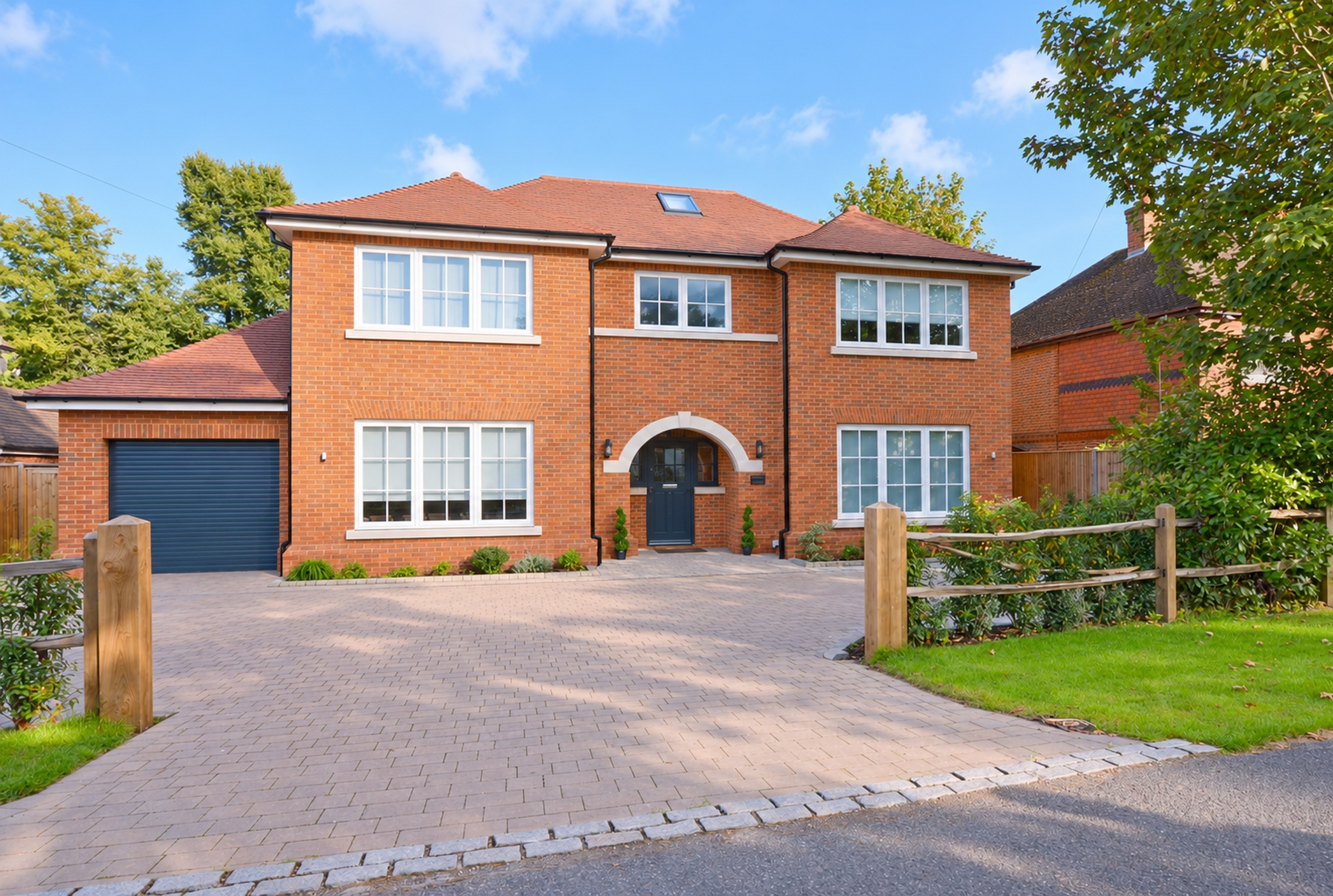 East Horsley front exterior and driveway